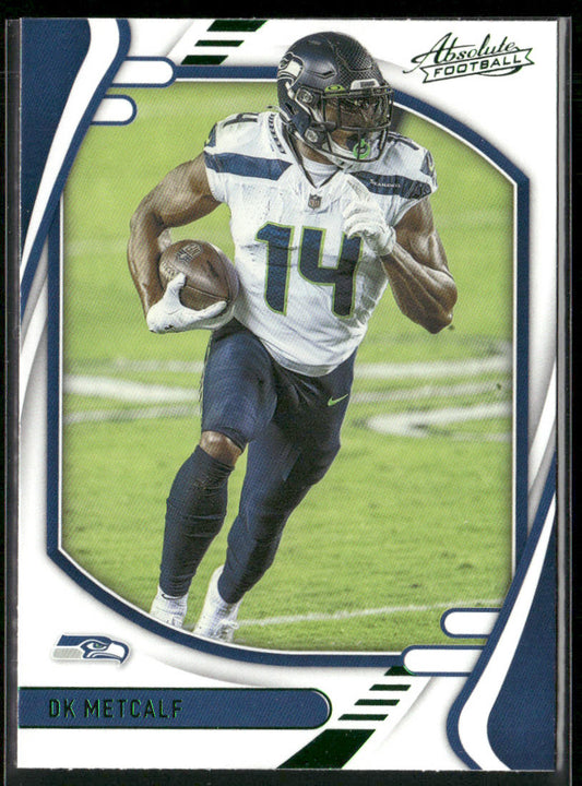 DK Metcalf 2021 Panini Absolute Green #86 Seattle Seahawks