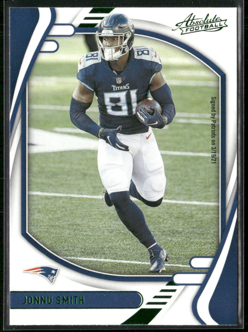 Jonnu Smith 2021 Panini Absolute Green #29 New England Patriots