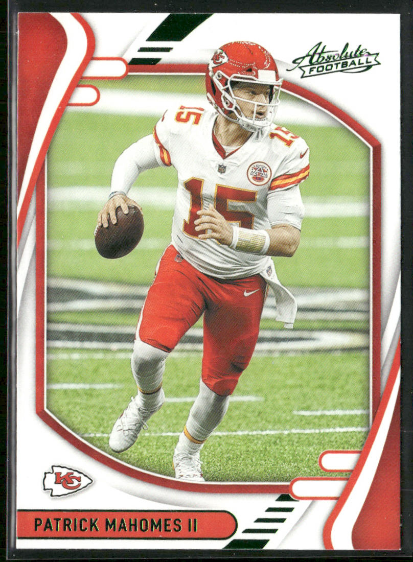 Patrick Mahomes II 2021 Panini Absolute Green #1 Kansas City Chiefs