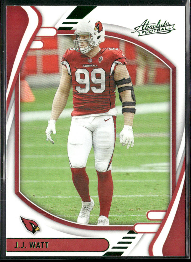 J.J. Watt 2021 Panini Absolute Green #14 Arizona Cardinals