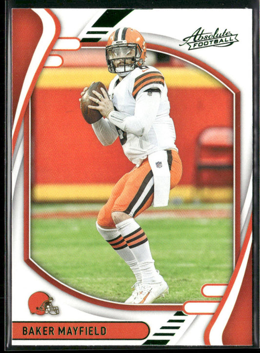 Baker Mayfield 2021 Panini Absolute Green #45 Cleveland Browns
