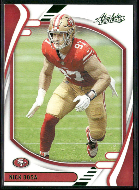 Nick Bosa 2021 Panini Absolute Green #84 San Francisco 49ers