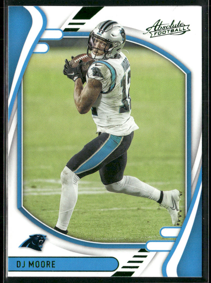 DJ Moore 2021 Panini Absolute Green #41 Carolina Panthers