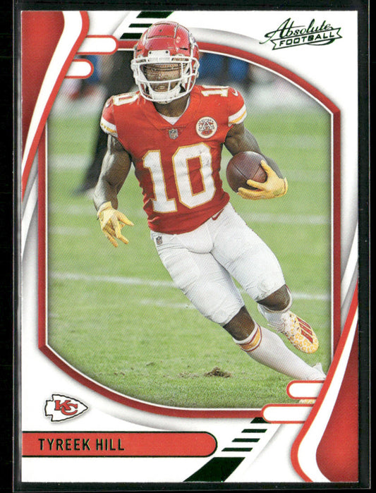 Tyreek Hill 2021 Panini Absolute Green #2 Kansas City Chiefs
