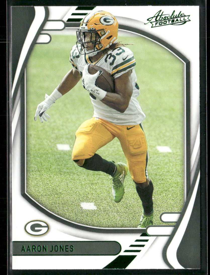Aaron Jones 2021 Panini Absolute Green #60 Green Bay Packers