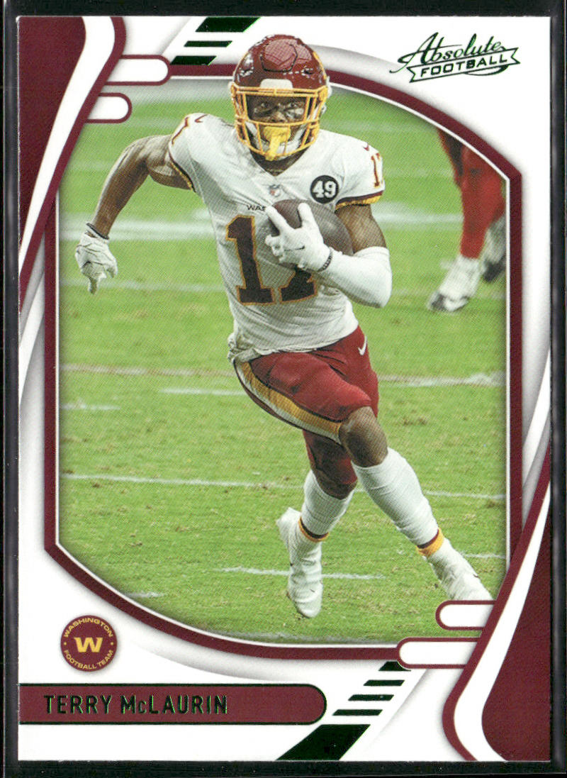 Terry McLaurin 2021 Panini Absolute Green #20 Washington Football Team