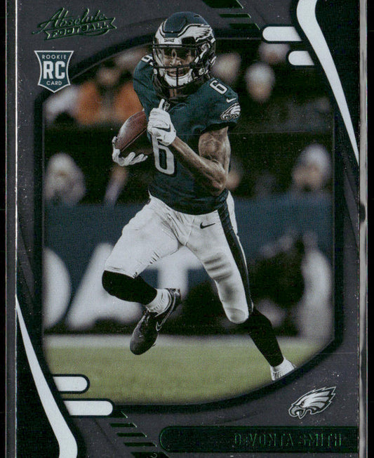 DeVonta Smith 2021 Panini Absolute Green #107 Philadelphia Eagles