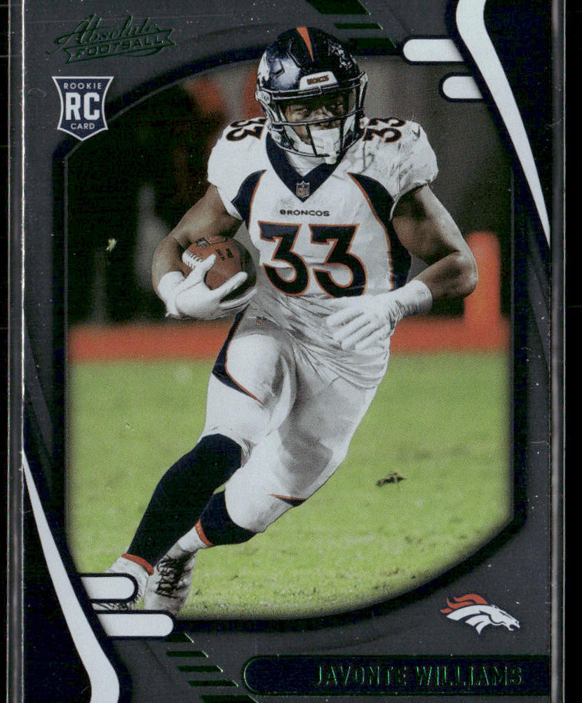 Javonte Williams 2021 Panini Absolute Red #115 Denver Broncos