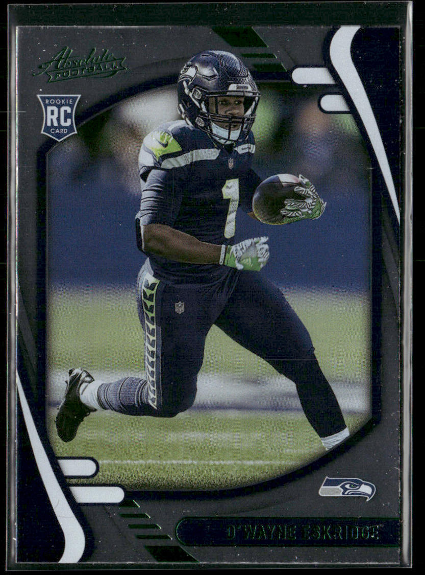 D'Wayne Eskridge 2021 Panini Absolute Green #118 Seattle Seahawks