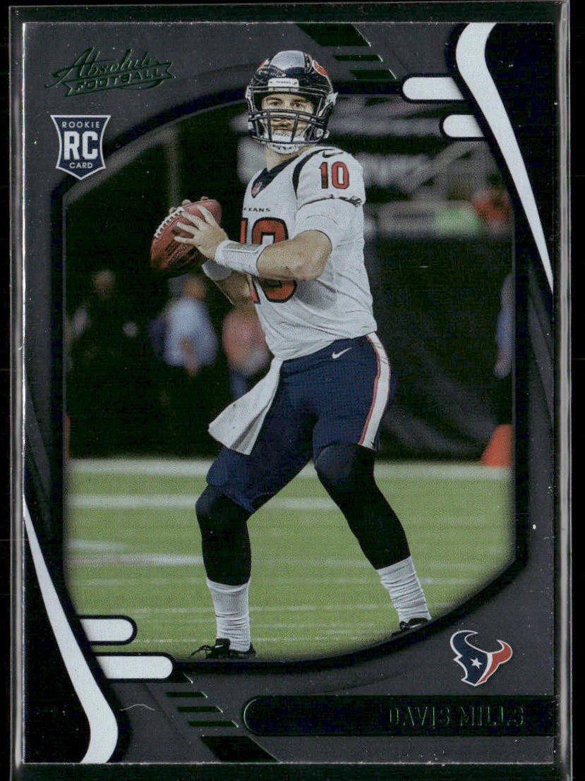 Davis Mills 2021 Panini Absolute Green #123 Houston Texans