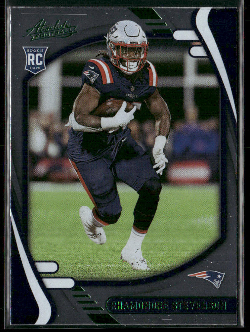 Rhamondre Stevenson 2021 Panini Absolute Green #133 New England Patriots