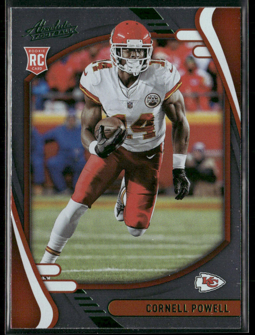 Cornell Powell 2021 Panini Absolute Green #142 Kansas City Chiefs