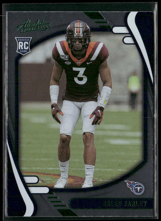 Caleb Farley 2021 Panini Absolute Green #144 Tennessee Titans