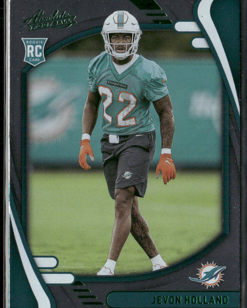 Jevon Holland 2021 Panini Absolute Green #165 Miami Dolphins