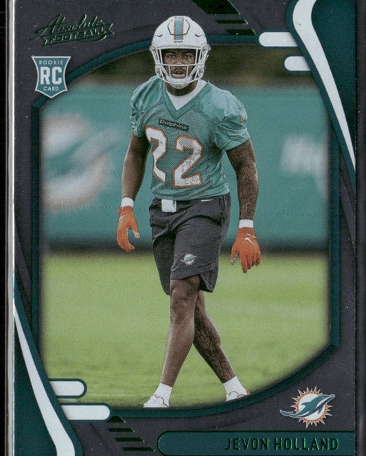 Jevon Holland 2021 Panini Absolute Green #165 Miami Dolphins