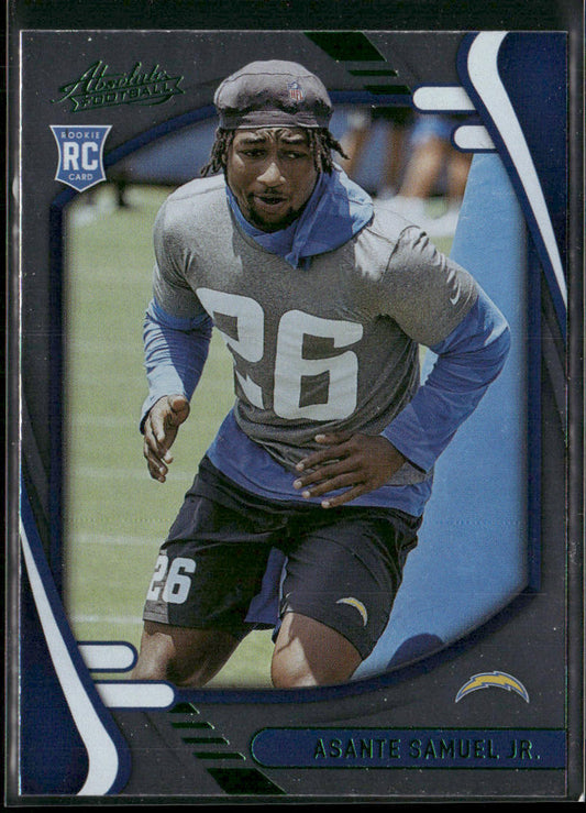 Asante Samuel Jr. 2021 Panini Absolute Green #176 Los Angeles Chargers