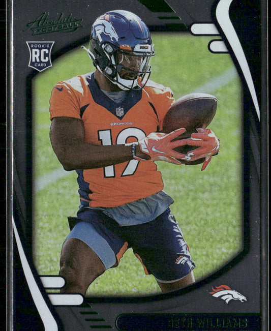 Seth Williams 2021 Panini Absolute Green #172 Denver Broncos