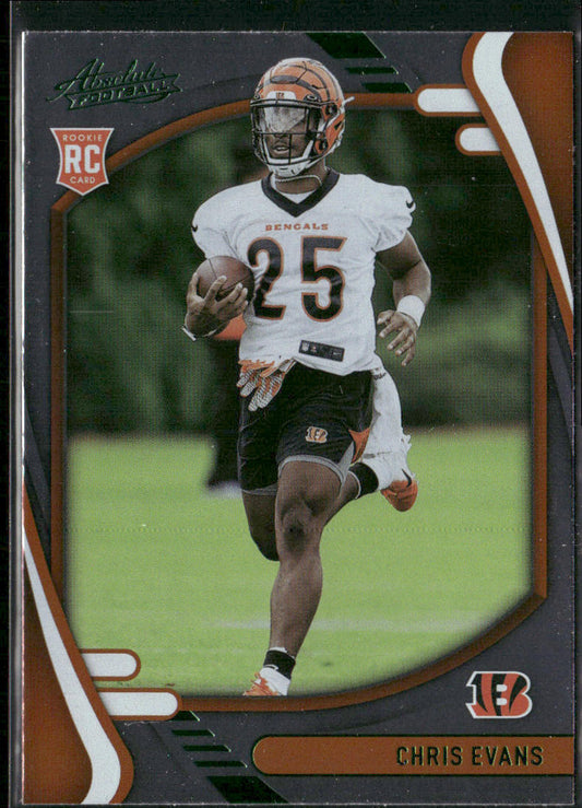 Chris Evans 2021 Panini Absolute Green #180 Cincinnati Bengals