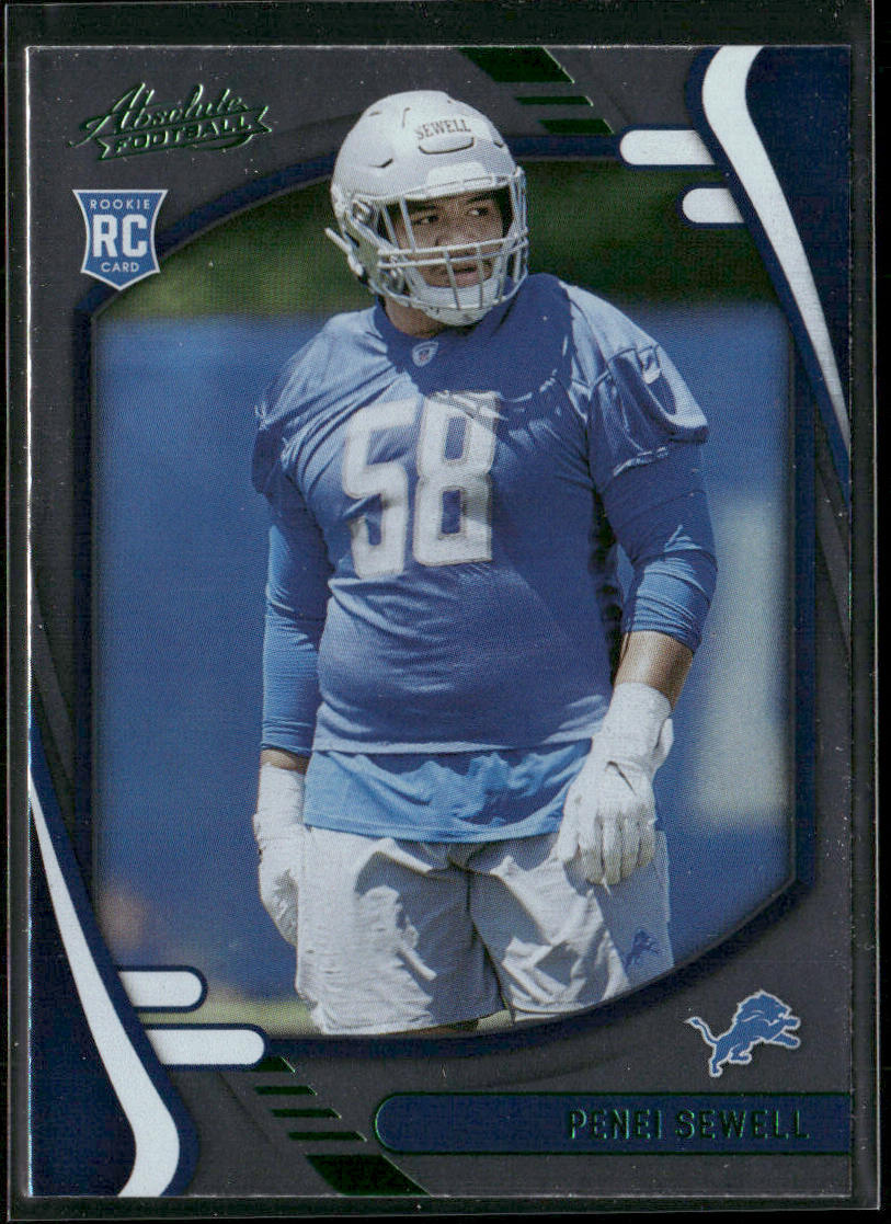 Penei Sewell 2021 Panini Absolute Green #193 Detroit Lions