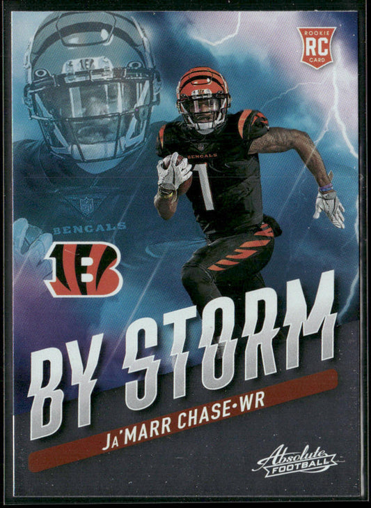 Ja'Marr Chase 2021 Panini Absolute By Storm #BST-5 Cincinnati Bengals