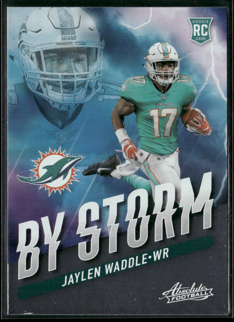 Jaylen Waddle 2021 Panini Absolute By Storm #BST-6 Miami Dolphins