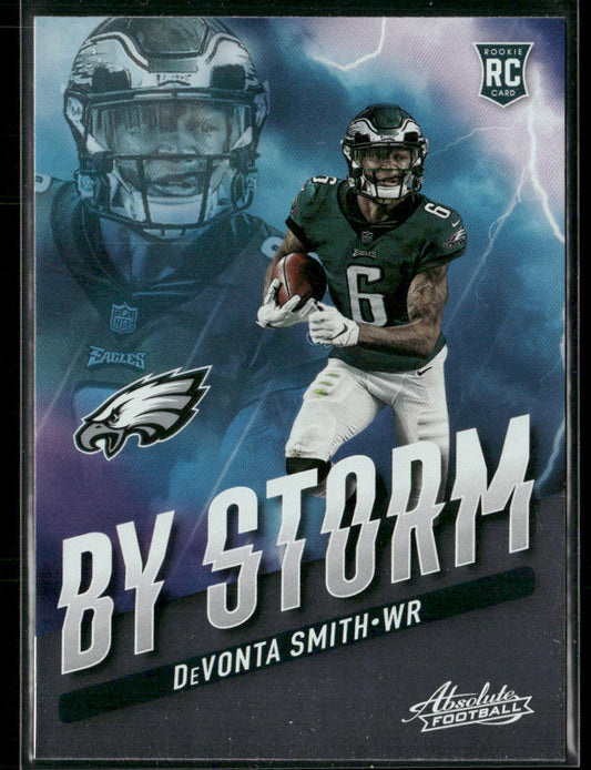 DeVonta Smith 2021 Panini Absolute By Storm #BST-7 Philadelphia Eagles