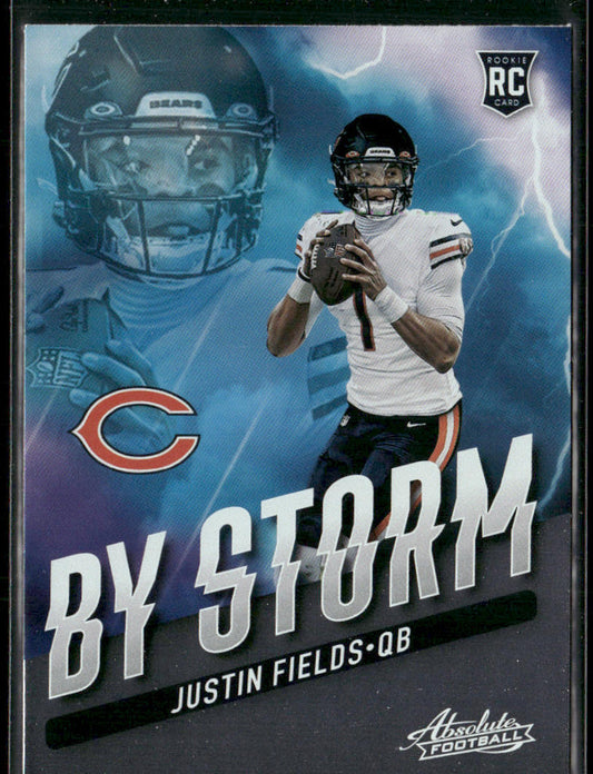 Justin Fields 2021 Panini Absolute By Storm #BST-8 Chicago Bears