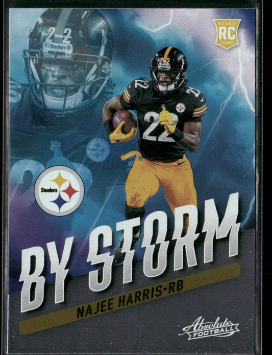 Najee Harris 2021 Panini Absolute By Storm #BST-11 Pittsburgh Steelers