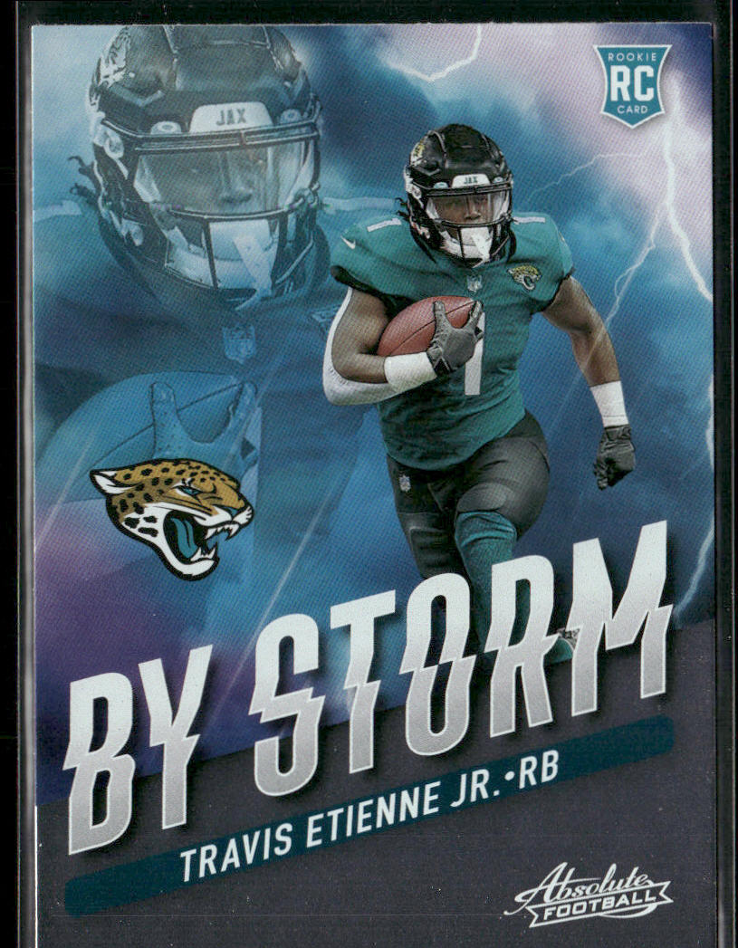 Travis Etienne Jr. 2021 Panini Absolute By Storm #BST-12 Jacksonville Jaguars