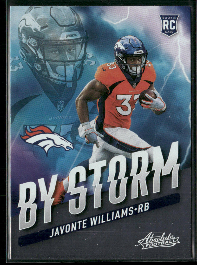 Javonte Williams 2021 Panini Absolute By Storm #BST-15 Denver Broncos