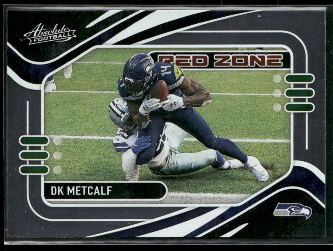 DK Metcalf 2021 Panini Absolute Red Zone #RZ3 Seattle Seahawks