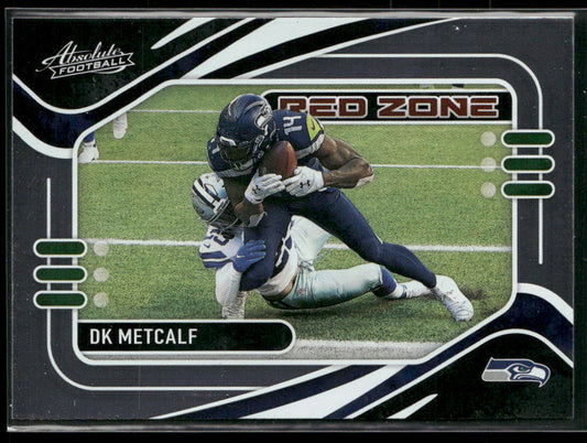 DK Metcalf 2021 Panini Absolute Red Zone #RZ3 Seattle Seahawks