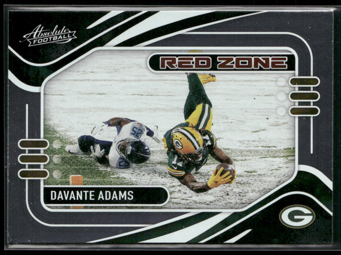 Davante Adams 2021 Panini Absolute Red Zone #RZ7 Green Bay Packers
