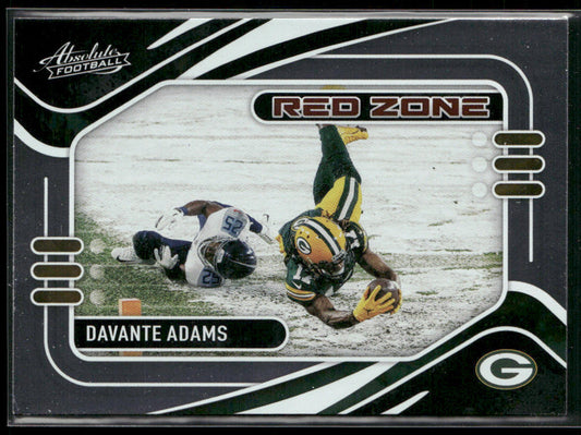 Davante Adams 2021 Panini Absolute Red Zone #RZ7 Green Bay Packers