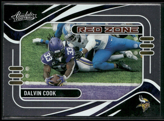 Dalvin Cook 2021 Panini Absolute Red Zone #RZ14 Minnesota Vikings