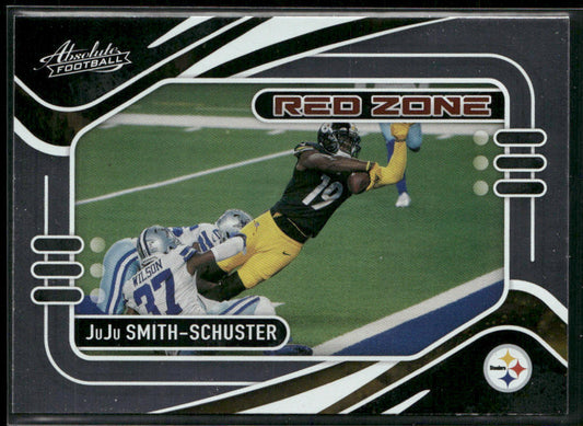 JuJu Smith-Schuster 2021 Panini Absolute Red Zone #RZ17 Pittsburgh Steelers