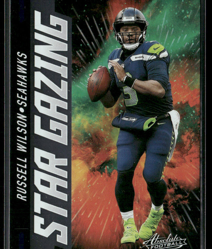 Russell Wilson 2021 Panini Absolute Star Gazing #SG14 Seattle Seahawks