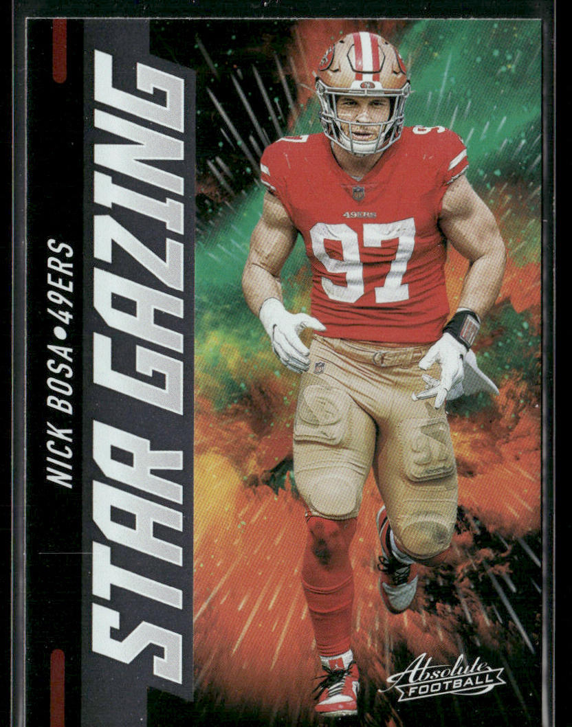 Nick Bosa 2021 Panini Absolute Star Gazing #SG16 San Francisco 49ers