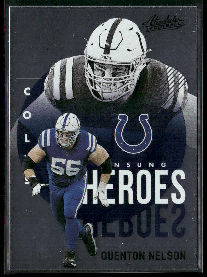 Quenton Nelson 2021 Panini Absolute Unsung Heroes #UH2 Indianapolis Colts