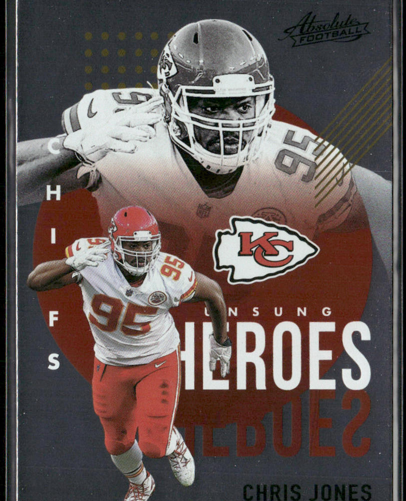 Chris Jones 2021 Panini Absolute Unsung Heroes #UH8 Kansas City Chiefs