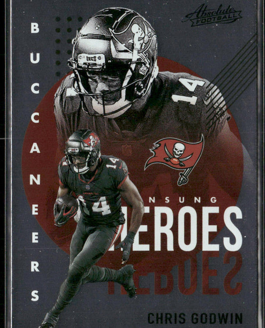 Chris Godwin 2021 Panini Absolute Unsung Heroes #UH15 Tampa Bay Buccaneers