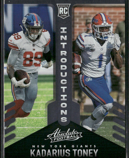 Kadarius Toney 2021 Panini Absolute Introductions #INT-10