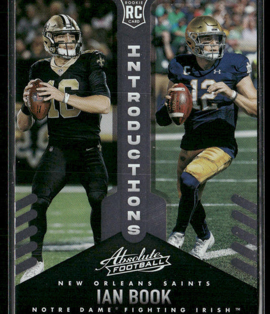 Ian Book 2021 Panini Absolute Introductions #INT-20 Fighting Irish / Saints