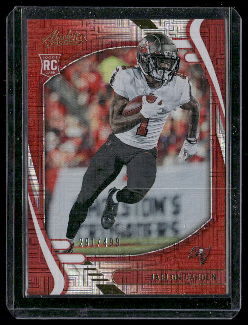 Jaelon Darden 2021 Panini Absolute Red Squares #135 SN Tampa Bay Buccaneers
