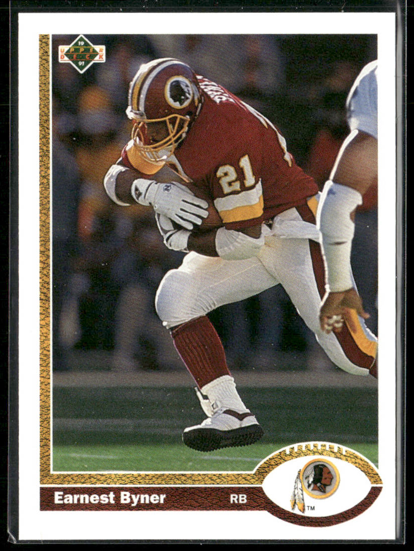 Earnest Byner 1991 Upper Deck #104b Washington Redskins