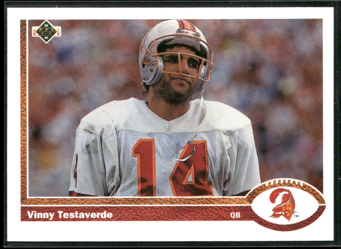 Vinny Testaverde 1991 Upper Deck #261b Tampa Bay Buccaneers