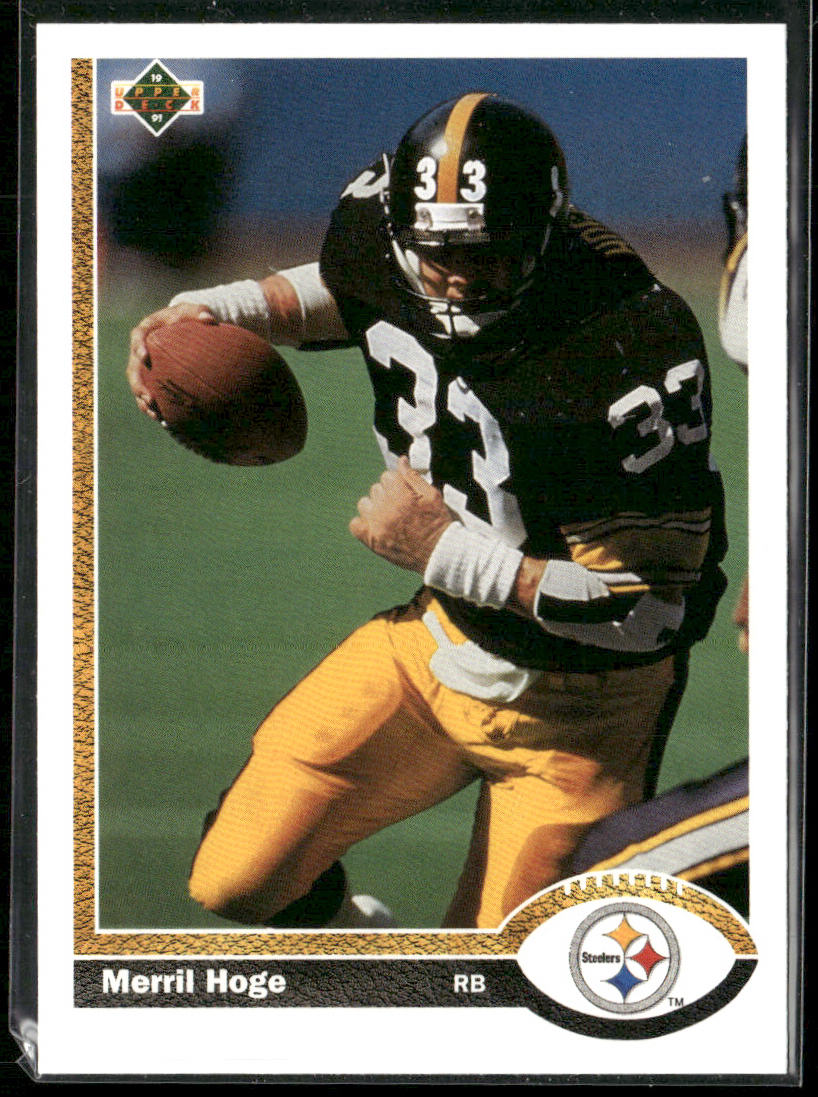 Merril Hoge 1991 Upper Deck #131b Pittsburgh Steelers