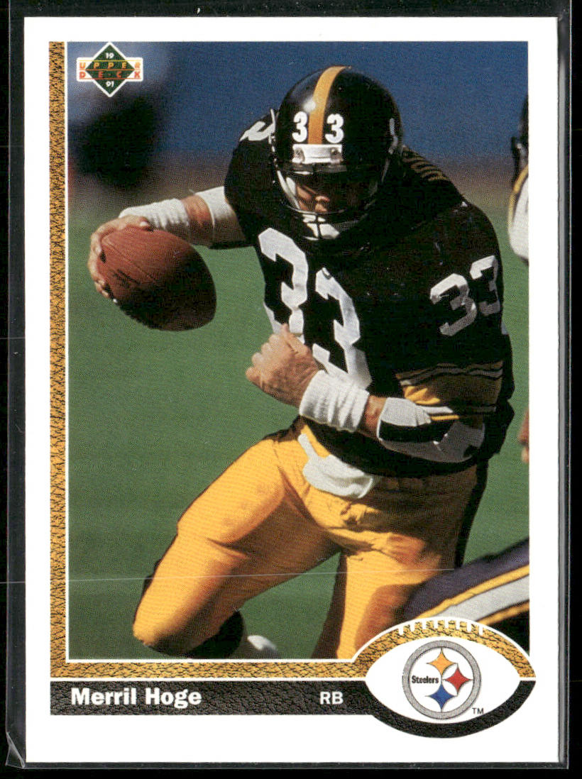 Merril Hoge 1991 Upper Deck #131 Pittsburgh Steelers