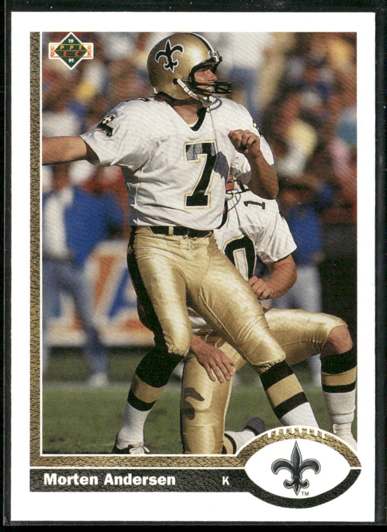 Morten Andersen 1991 Upper Deck #226 New Orleans Saints