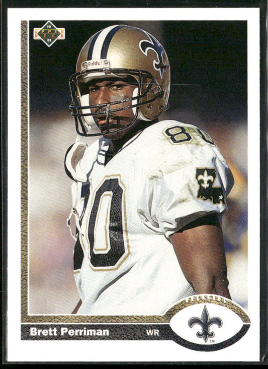 Brett Perriman 1991 Upper Deck #58c New Orleans Saints